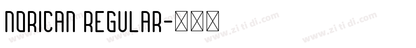 Norican Regular字体转换
